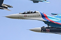 Russia - Air Force – Sukhoi Su-27 UB Flanker C 17 RED/RF-92202