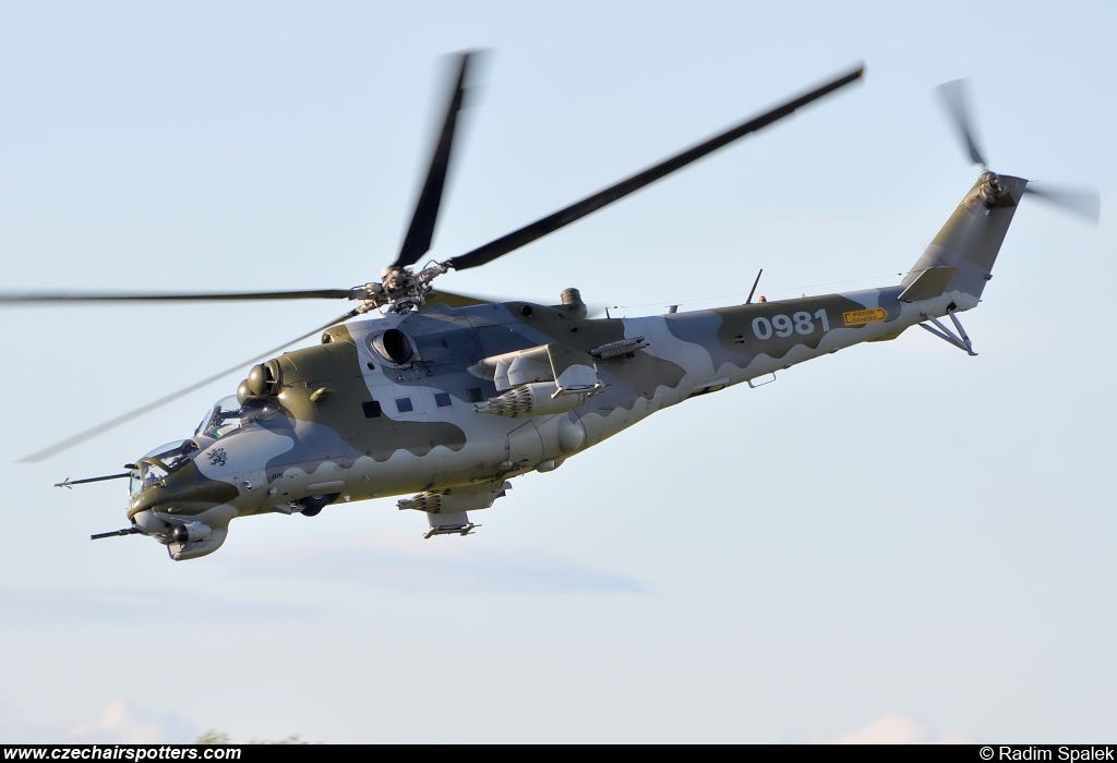 Czech - Air Force – Mil Mi-24V Hind 0981