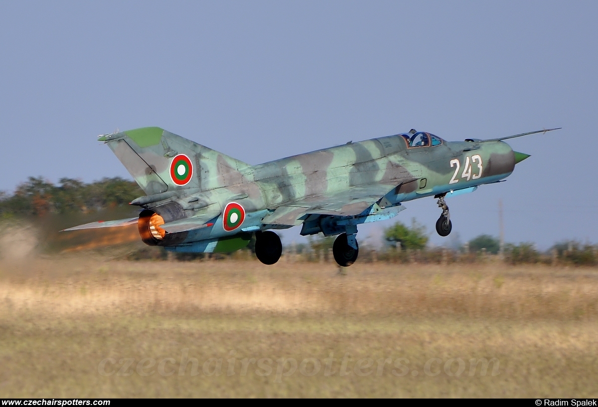 Bulgaria - Air Force – Mikoyan-Gurevich MiG-21bis Fishbed L 243
