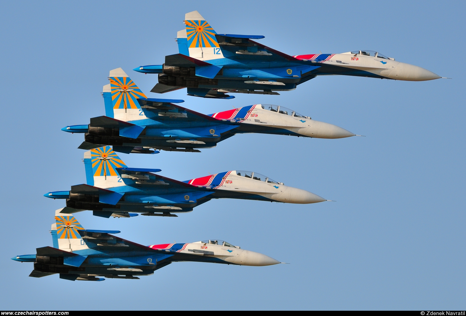 Russian Knights / Russkie Vityazi – Sukhoi Su-27 Flanker B 12 + 20 + 24 + 08