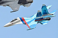Russia - Air Force – Sukhoi Su-27 UB Flanker C 17 RED/RF-92202