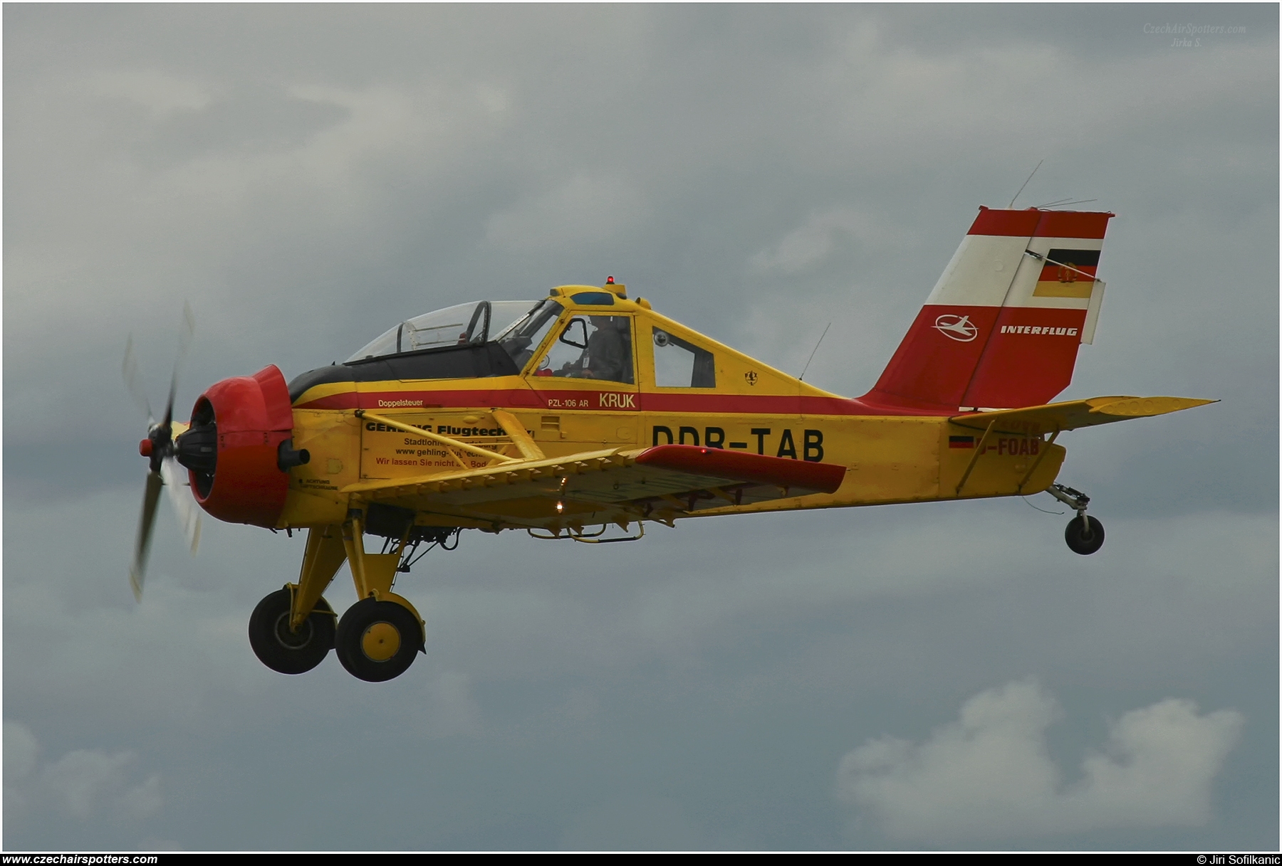 Interflug (Gehling Flugtechnik) – PZL - Okecie PZL-106AR/2M Kruk D-FOAB /  DDR-TAB 