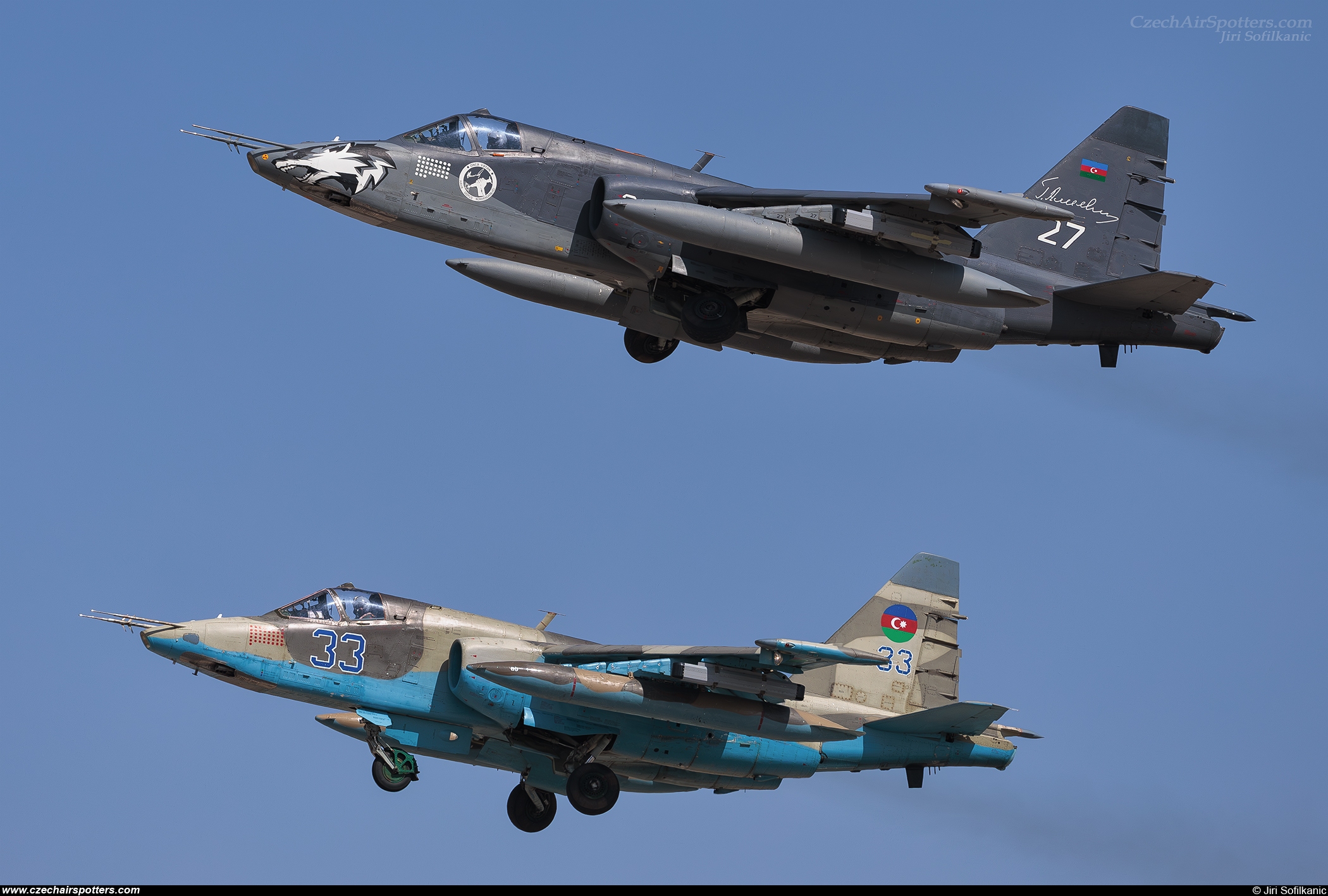 Azerbaijan - Air Forces – Sukhoi Su-25 ML Frogfoot 27 WHITE