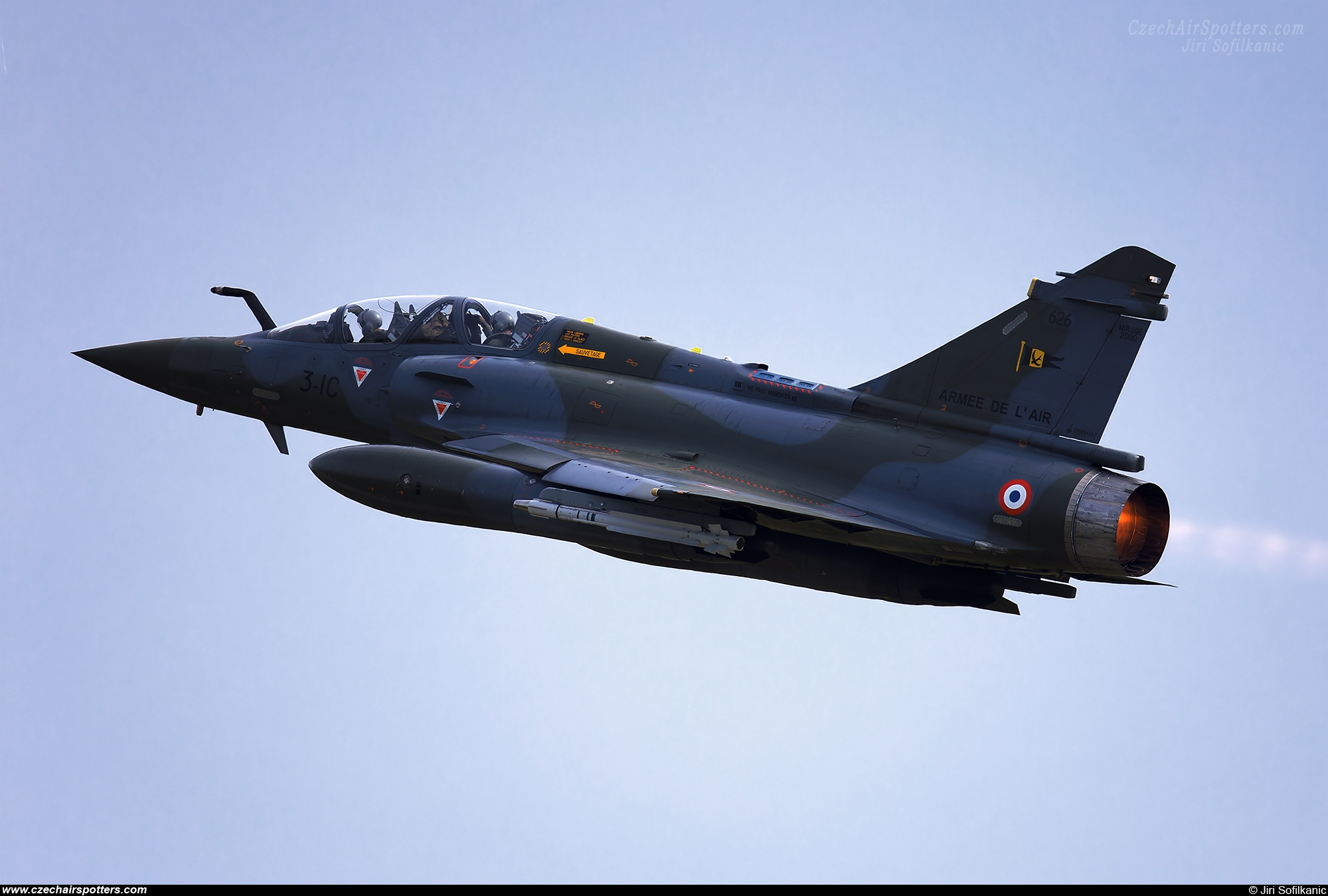 France - Air Force &ndash; Dassault Mirage 2000D 626 / 3-IC