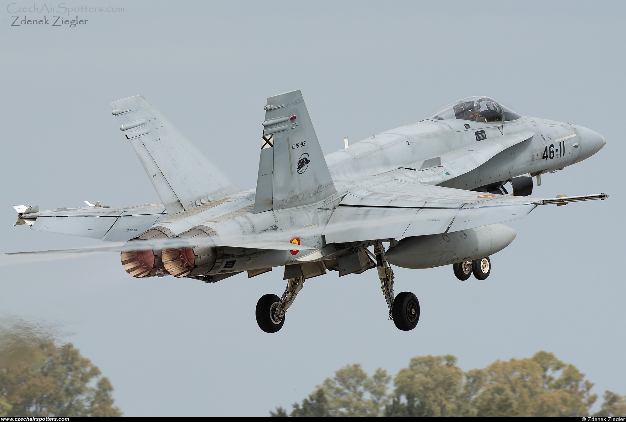 Spain - Air Force &ndash; McDonnell Douglas EF-18A+ Hornet C.15-83 / 46-11