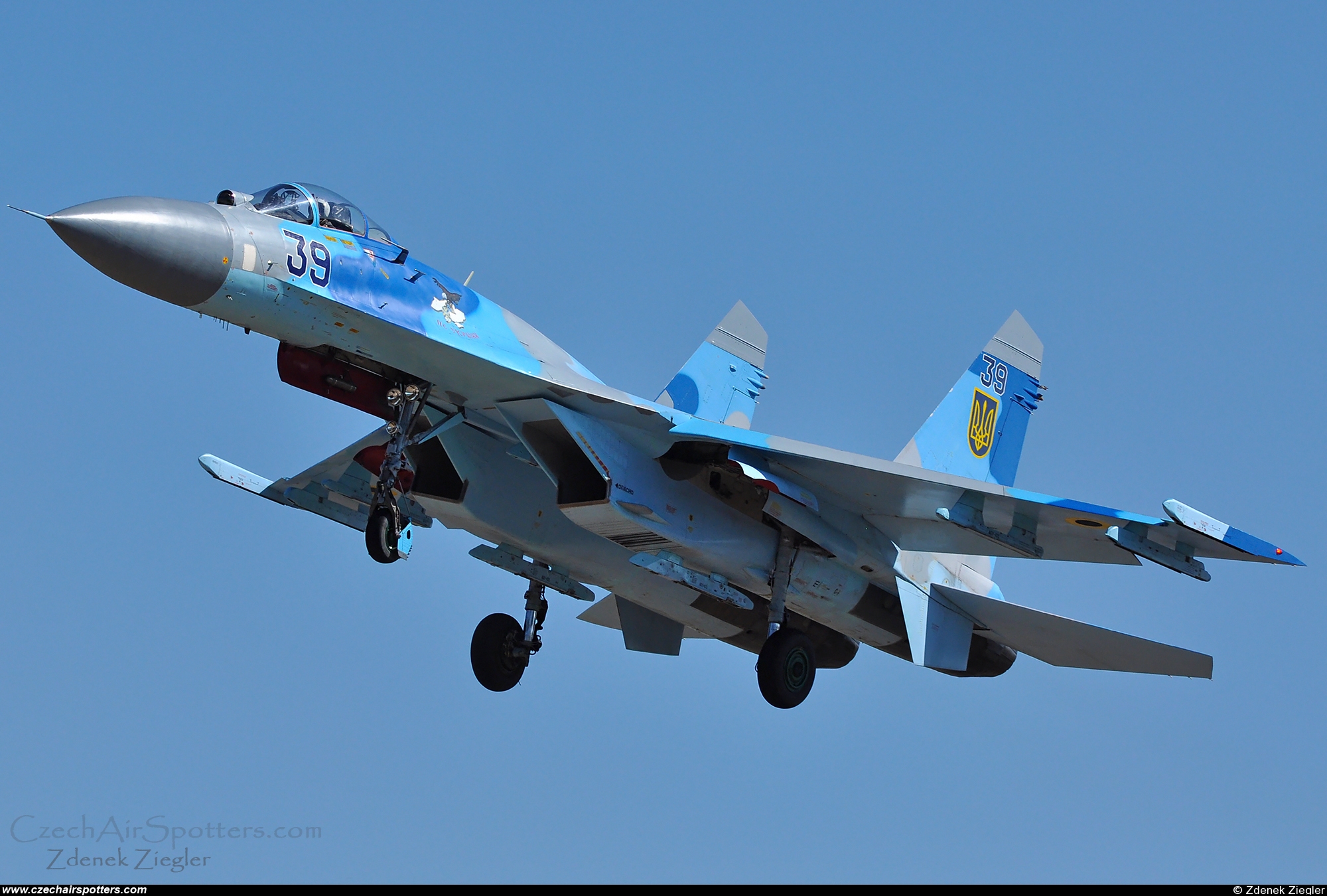 Ukraine - Air Force &ndash; Sukhoi Su-27 Flanker B  39 BLUE